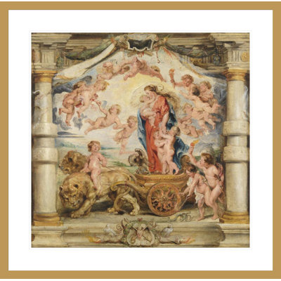 «The Triumph of Charity» par Peter Paul Rubens, impression giclée encadrée