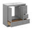 Meuble-lavabo 36 po avec lavabo en céramique, armoire de rangement avec tiroirs 36 po-306398791