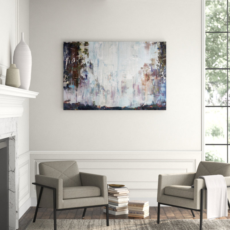 Mist Print Canvas, 40" H x 60" W x 1.5" D, Unframed