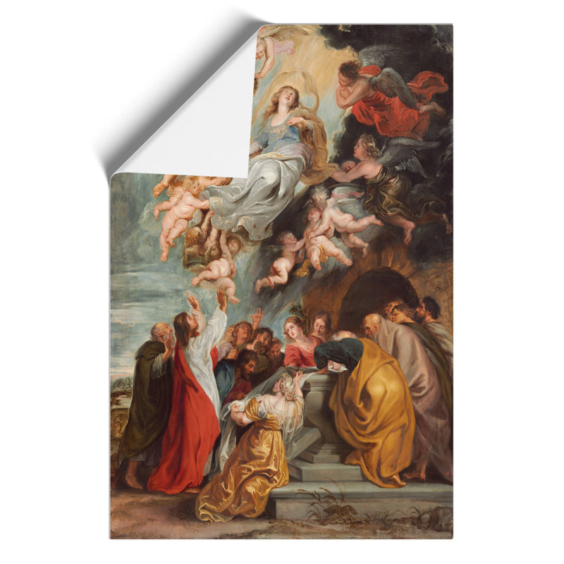 The Assumption Of The Virgin by Peter Paul Rubens - No Frame Painting, 30cm H x 21cm W x 0.1cm D
