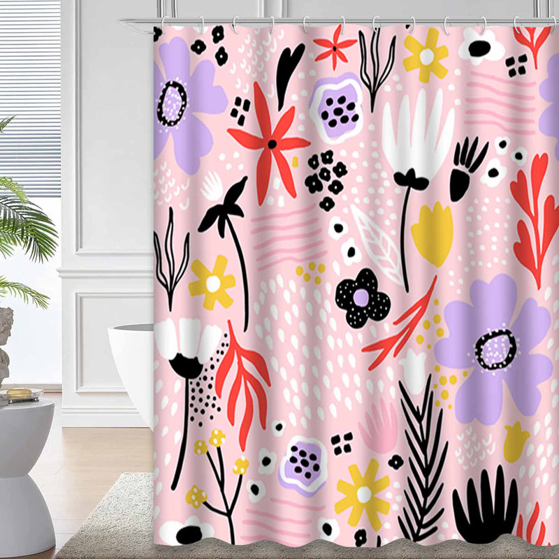 Rideau de douche Pastel, L 72 po x l 84 po