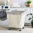Rolling Laundry Hamper with Handles-711951394