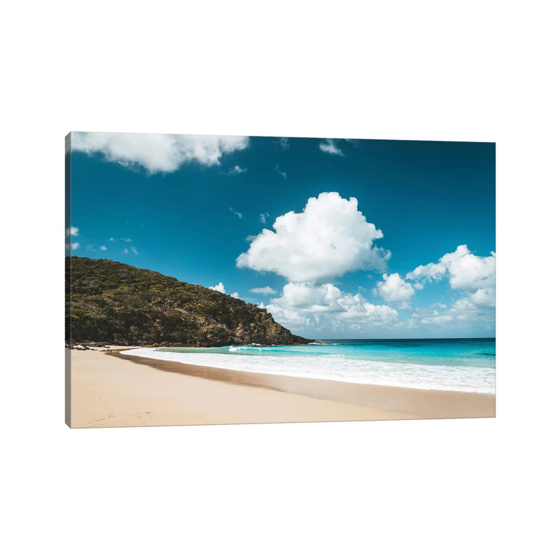 Secluded Island Beach Blue Water by James Vodicka - Wrapped Canvas Gallery-Wrapped Canvas Giclée, 45.72cm H x 66.04cm W