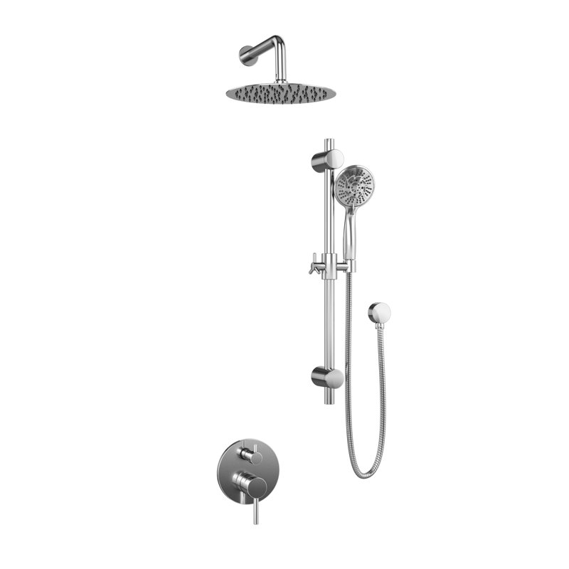 Pomme de douche à pluie 10 po Refuge, 2.5, Bronze