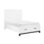 Lit plateforme en bois blanc avec tiroirs de rangement-1475227486