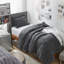 Ensemble d'édredon surdimensionné gris Coma-91714294
