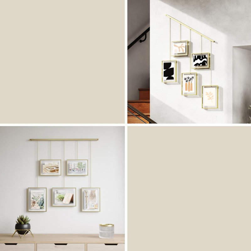 Gold Metal Storage Picture Frame - Set of 5
