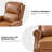Asah Vegan Leather Manual Push Back Recliner-954673148