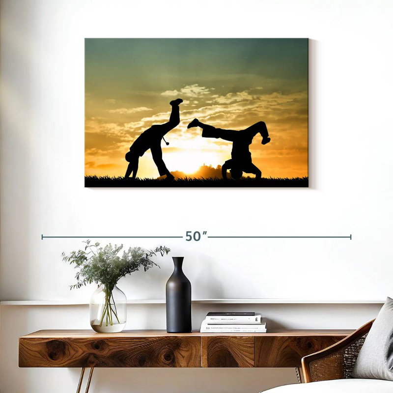 Capoeira au crépuscule, H 24 po x l 36 po