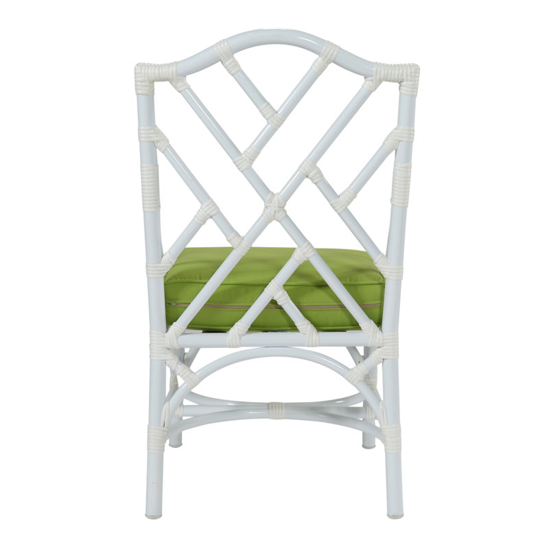 Chippendale Outdoor Dining Side Chair, Canvas Macaw Sunbrella® Canvas