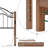 Vintage Platform Bed Metal Like Wood Headboard-1957103515