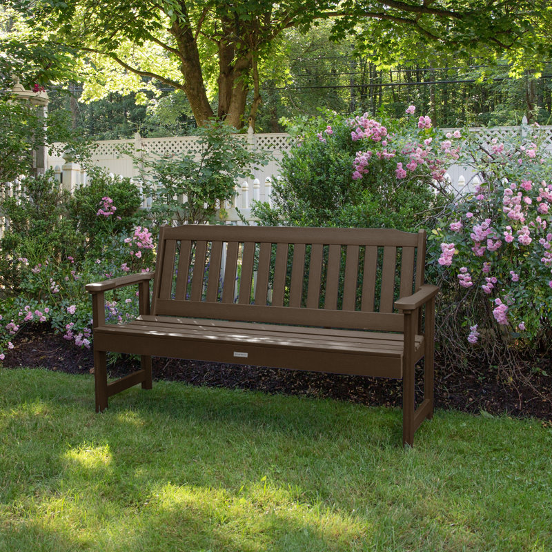 Banc de jardin en plastique Arbnora, Gland de chêne vieilli