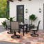 Ensemble repas d'extérieur avec chaise pivotante en tissu-2082154758-2082083333-2082082298