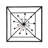54" Square Kitzi Tapered Pendant