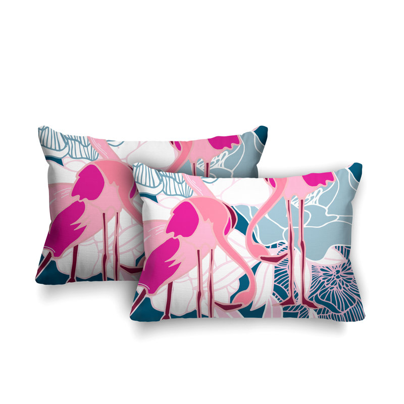 Coussin lombaire intérieur / extérieur Mingo, Turquoise