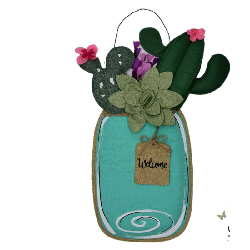 Mason Wall Decor on Fabric