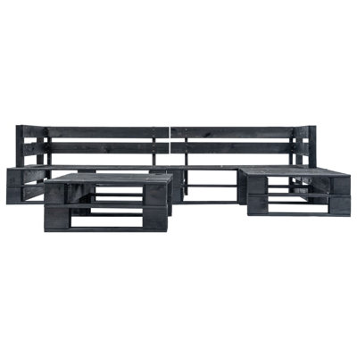 Brandye Solid Wood 4 - Person Seating Group