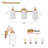 Dimmable Vanity Light With White Glass Shades-1680270852-1680270855