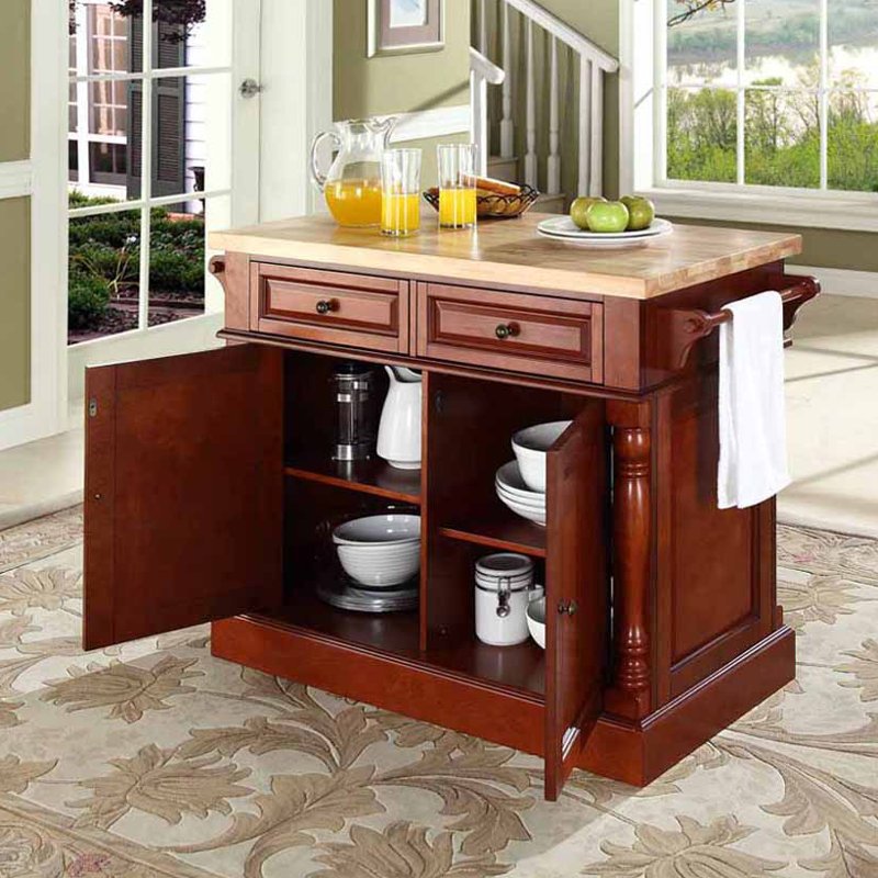 Diamondback Kitchen Island, Classic Cherry