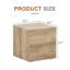 Javanie Manufactured Wood Square Coffee Table-780954294