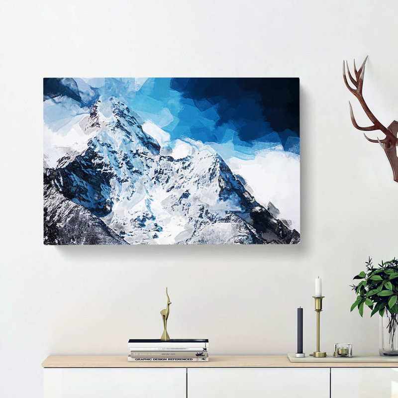 Mount Everest In Abstract - Wrapped Canvas, 50cm H x 76cm W x 3cm D