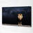 A Lion On The Background Of Stars - Wrapped Canvas Print