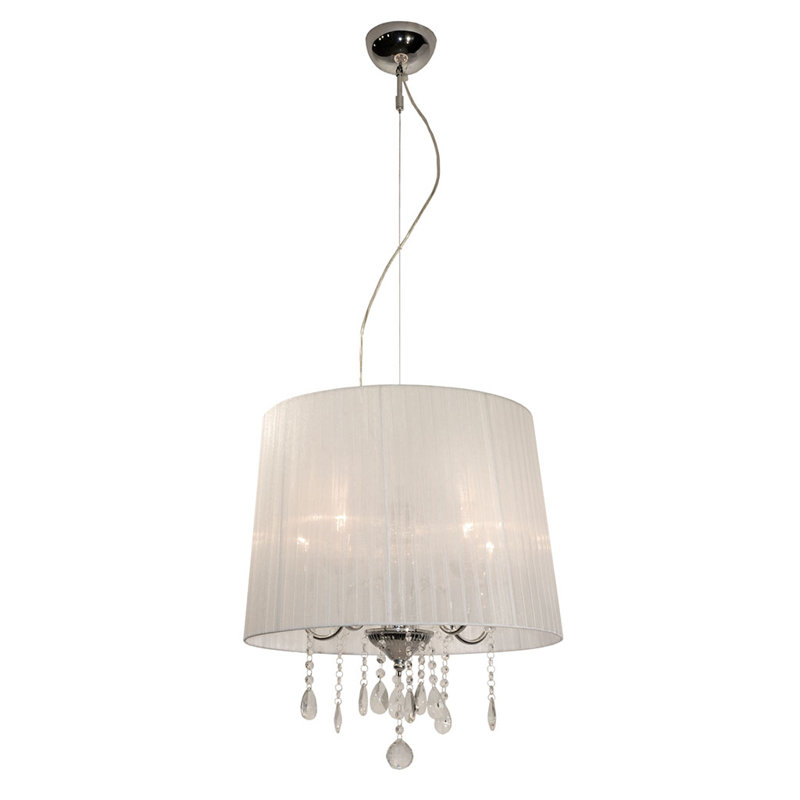 Tracy 3 - Light Drum Chandelier, White