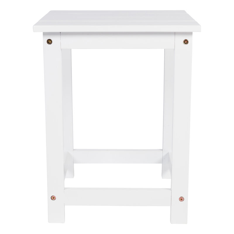 Table d'appoint d'extérieur Vermont, Blanc