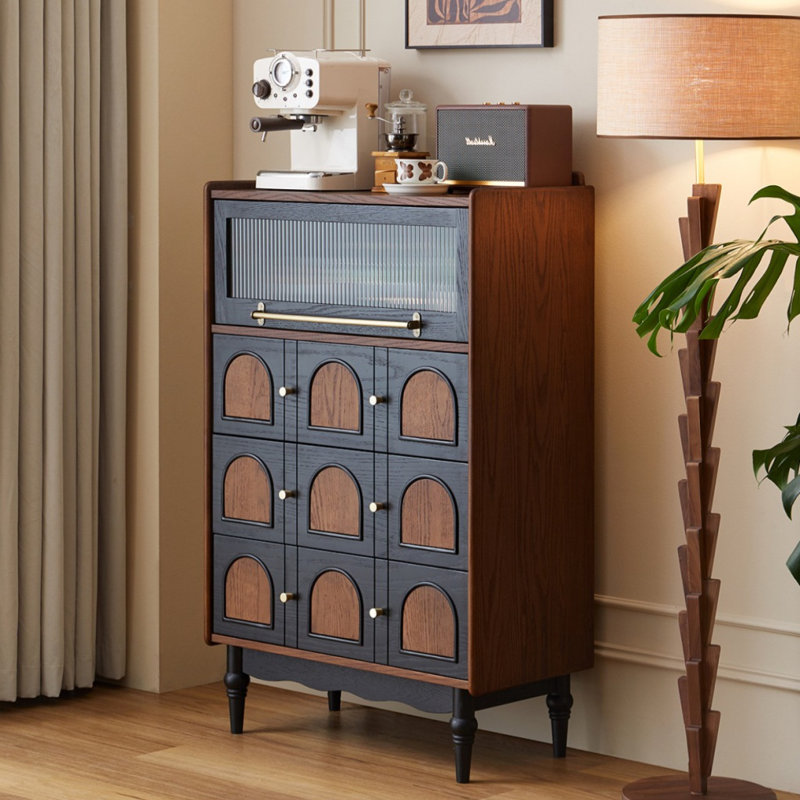 French Retro And Simple Sideboard, 49.21" H x 30.71" W x 15.75" D