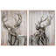 Décoration murale cerf artisanal en fer