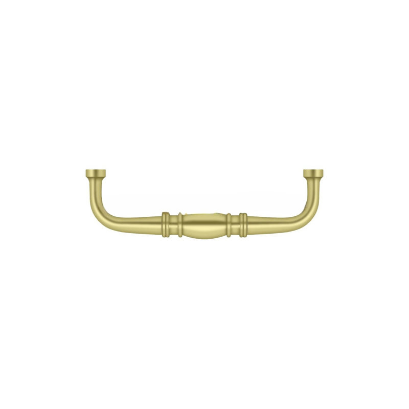 Colonial Bar / Handle Pull, Polished Brass