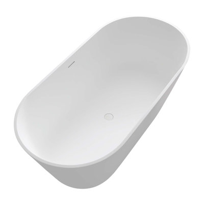 63" Solid Surface Soaking Bathtub