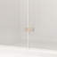 Porte de douche pliante de 33 à 32 po x 72 po, verre trempé de 1/4 po (6 mm), cadre en aluminium chromé, film antidéflagrant-129740045