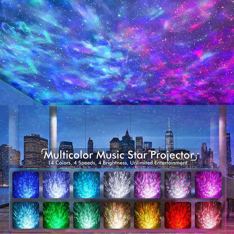 Nebulae Light Dinosaur Egg Star Projector with White Noise