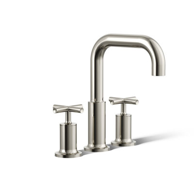 Purist® Deck-Mount Bath Faucet Trim for High-Flow Valve with Cross Handles