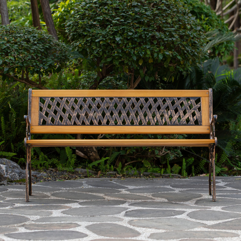 Banc de parc extérieur en bois Celia