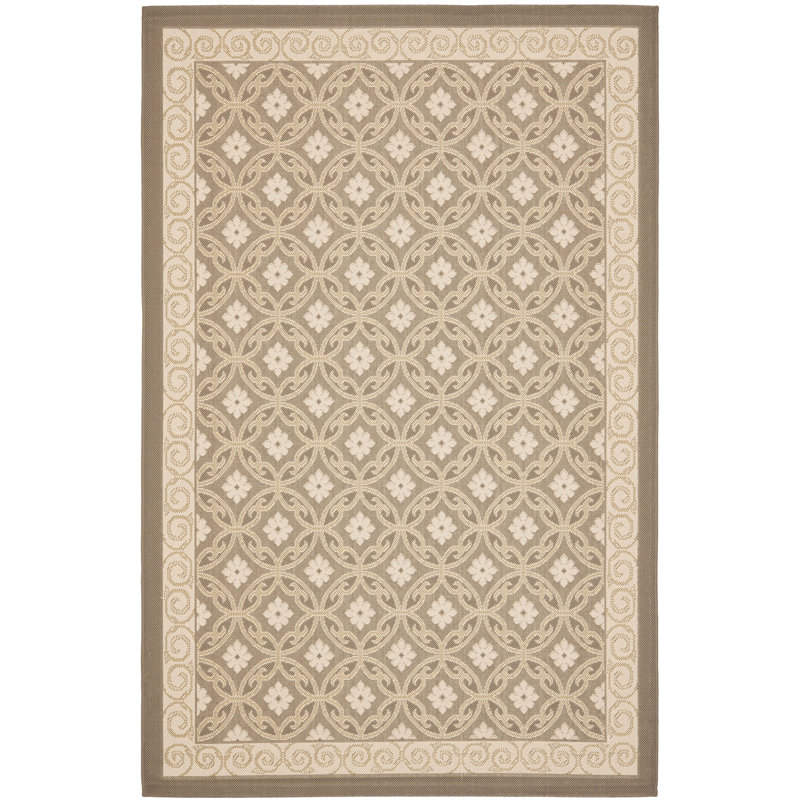 Tapis géométrique Alessa Performance, Rectangle 2 pi 7 po x 5 pi