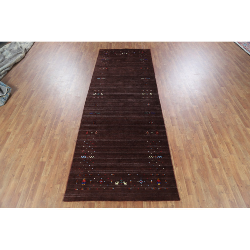 Tapis de style tribal en soie Gabbeh