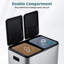 Stainless Steel Kitchen Rubbish Bin - 60 L