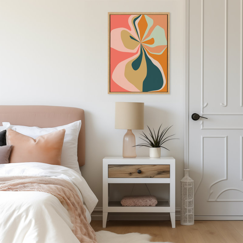 «Morning Hibiscus» par Alicia Bock, reproduction d'art sur toile encadrée, H 24 po x l 18 po