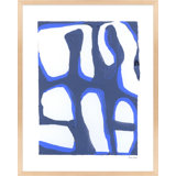 Contemporary Blues 7 Painting by Andrea Stokes