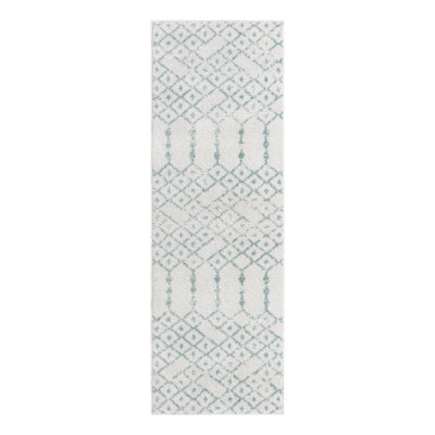 Tapis ivoire à motif géométrique ivoire d'Igon
