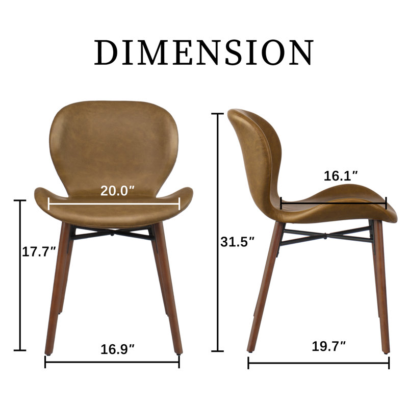 Chaise d'appoint l 20 po, Brun, Kaki