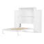 Lit escamotable avec 2 garde-robes et tablette de rangement