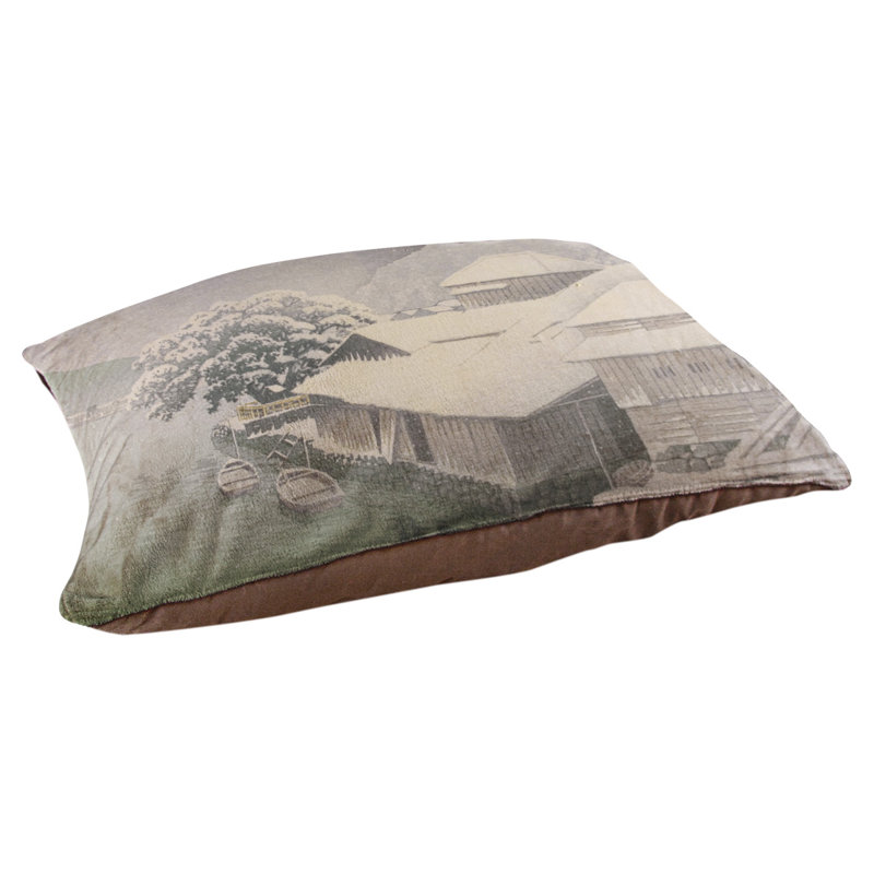 Coussin pour chien Carlsen, Vert / Gris, Grand (l 52 po x P 42 po x H 7,1 po)
