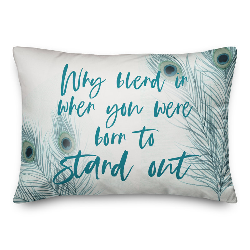 Peacock Stand Out 2 Throw Pillow