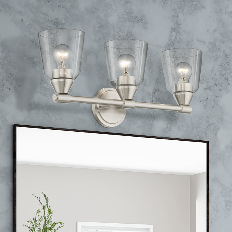 Bednar 3-Light Dimmable Vanity Light, Brushed Nickel
