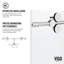 Porte de douche coulissante sans cadre avec verre cannelé 3/8 po l 56-60 po x H 74 po Elan-98714577