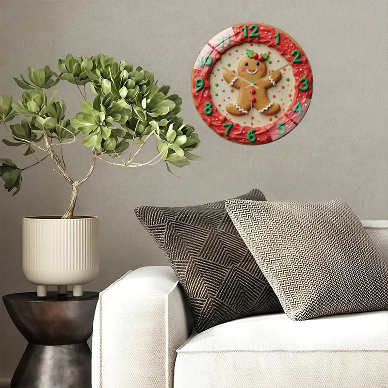 Horloge murale de Noël 12 po