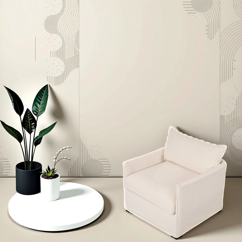  Fauteuil club avec coussin Simon